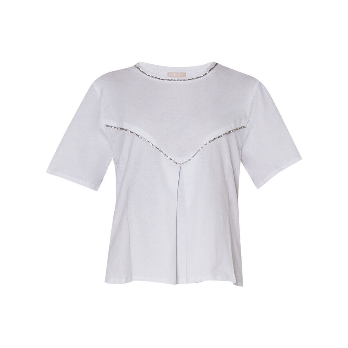 textil Mujer Tops y Camisetas Liu Jo Camiseta con corte de pico Blanco