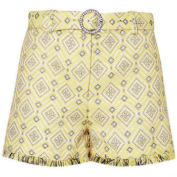 textil Mujer Shorts / Bermudas Liu Jo Pantalón corto de jacquard Amarillo