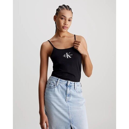 textil Mujer Tops y Camisetas Calvin Klein Jeans J20J223105 Negro