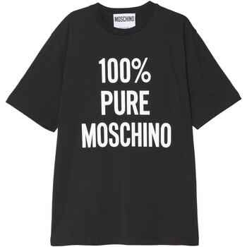 textil Hombre Camisas manga larga Moschino - Camiseta 100% Pure Negro