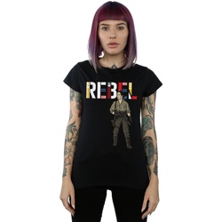 textil Mujer Camisetas manga larga Disney The Rise Of Skywalker Rebel Rose Negro
