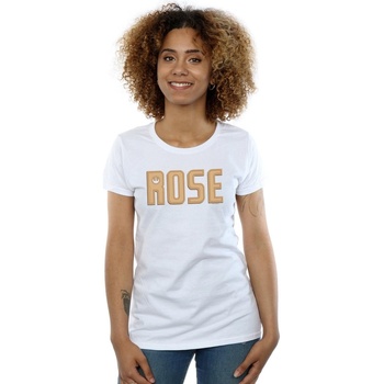 textil Mujer Camisetas manga larga Disney The Rise Of Skywalker Rose Text Logo Blanco