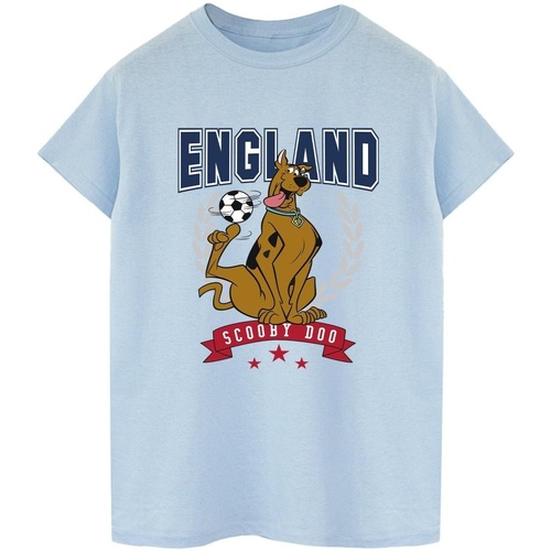 textil Mujer Camisetas manga larga Scooby Doo England Football Azul