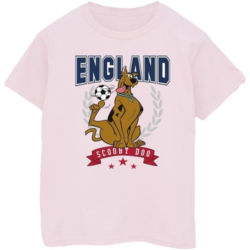 textil Mujer Camisetas manga larga Scooby Doo England Football Rojo