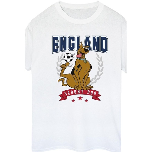 textil Mujer Camisetas manga larga Scooby Doo England Football Blanco