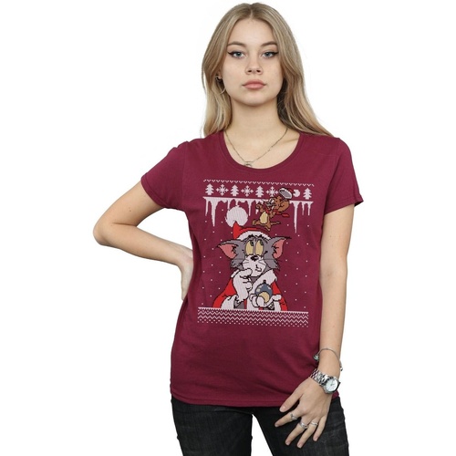 textil Mujer Camisetas manga larga Dessins Animés Christmas Fair Isle Multicolor