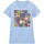textil Mujer Camisetas manga larga Dessins Animés Grid Squares Azul