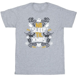 textil Hombre Camisetas manga larga Nightmare Before Christmas No Sleep Till Christmas Gris