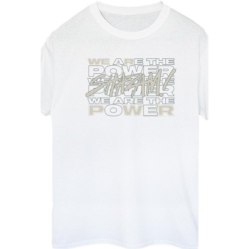 textil Mujer Camisetas manga larga Dc Comics Shazam Fury Of The Gods We Are The Power Blanco