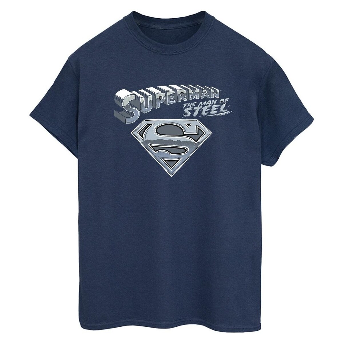textil Mujer Camisetas manga larga Dc Comics Superman The Man Of Steel Azul