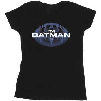 textil Mujer Camisetas manga larga Dc Comics The Flash I'm Batman Negro