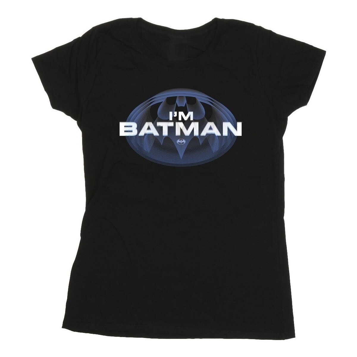 textil Mujer Camisetas manga larga Dc Comics The Flash I'm Batman Negro