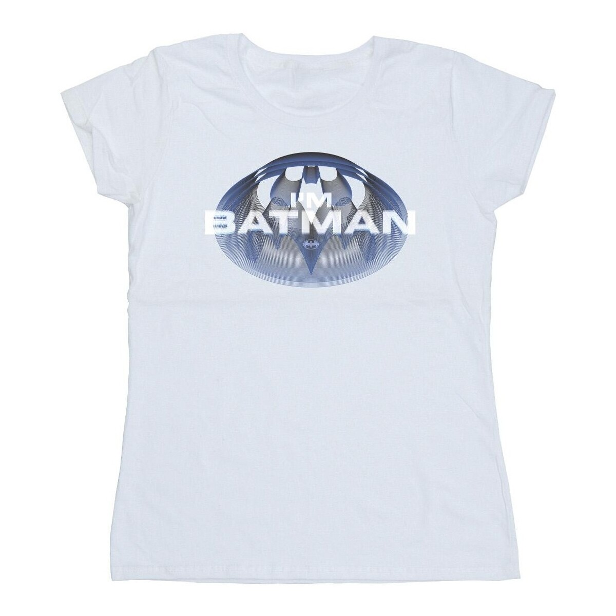 textil Mujer Camisetas manga larga Dc Comics The Flash I'm Batman Blanco