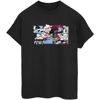 textil Mujer Camisetas manga larga Dc Comics  Negro