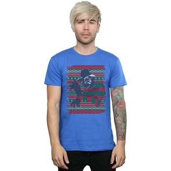 textil Hombre Camisetas manga larga A Nightmare On Elm Street  Azul