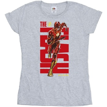 textil Mujer Camisetas manga larga Dc Comics The Flash Dash Gris
