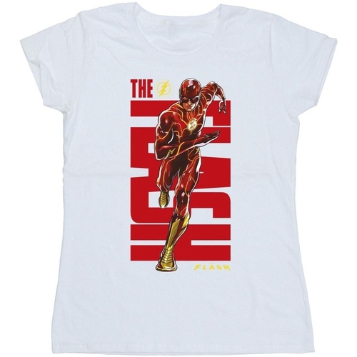 textil Mujer Camisetas manga larga Dc Comics The Flash Dash Blanco