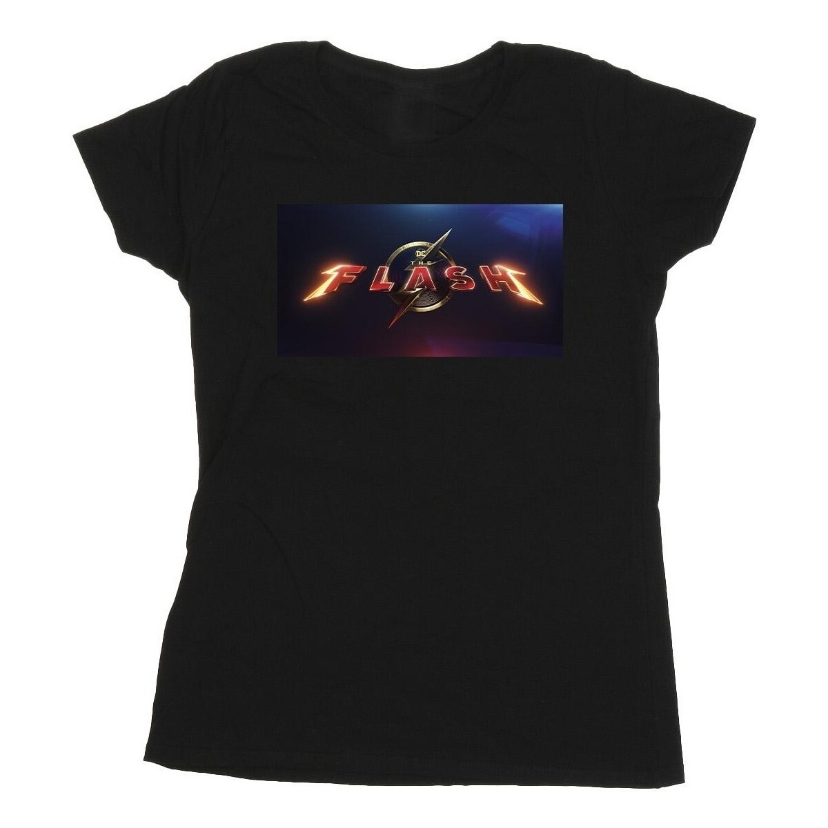 textil Mujer Camisetas manga larga Dc Comics The Flash Movie Logo Negro