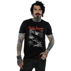 textil Hombre Camisetas manga larga A Nightmare On Elm Street Freddy Black And White Photo Negro