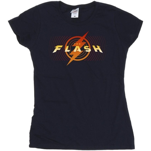 textil Mujer Camisetas manga larga Dc Comics The Flash Red Lightning Azul