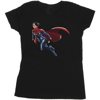 textil Mujer Camisetas manga larga Dc Comics The Flash Supergirl Negro