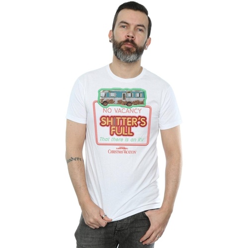 textil Hombre Camisetas manga larga National Lampoon´s Christmas Va No Vacancy Blanco