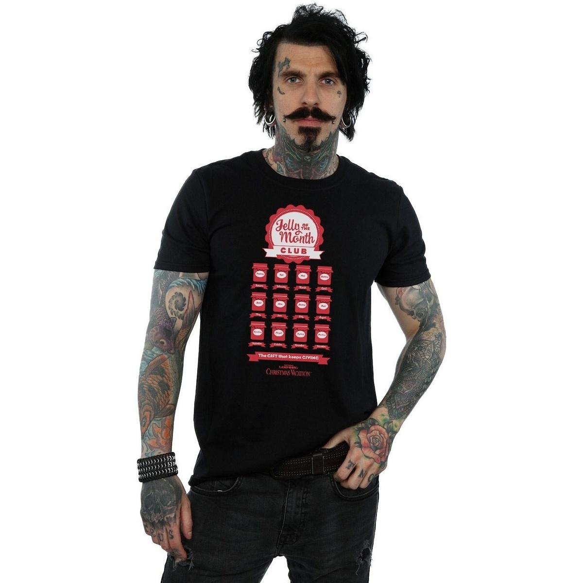 textil Hombre Camisetas manga larga National Lampoon´s Christmas Va Jelly Club Negro