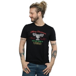 textil Hombre Camisetas manga larga National Lampoon´s Christmas Va Moose Head Negro