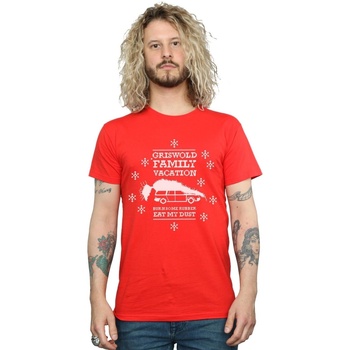 textil Hombre Camisetas manga larga National Lampoon´s Christmas Va  Rojo