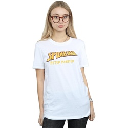 textil Mujer Camisetas manga larga Marvel  Blanco