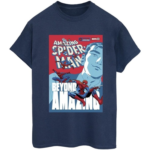 textil Mujer Camisetas manga larga Marvel Spider-Man Beyond Amazing Cover Azul