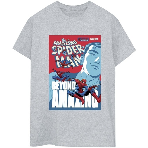 textil Mujer Camisetas manga larga Marvel Spider-Man Beyond Amazing Cover Gris
