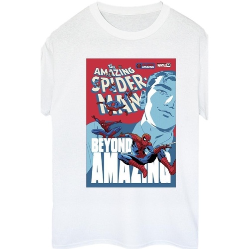 textil Mujer Camisetas manga larga Marvel Spider-Man Beyond Amazing Cover Blanco
