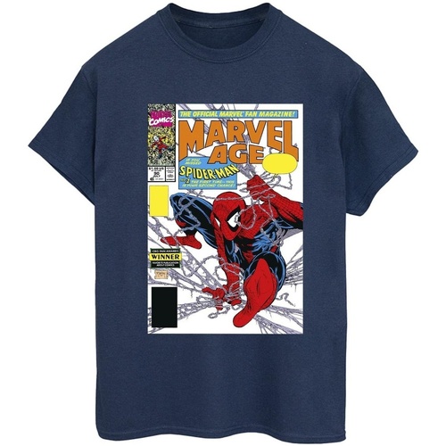 textil Mujer Camisetas manga larga Marvel Spider-Man  Age Comic Cover Azul