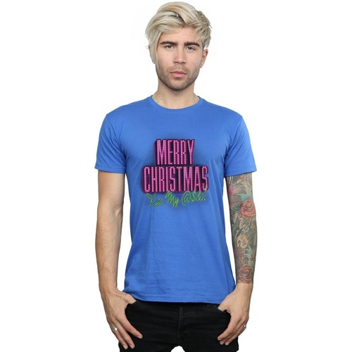 textil Hombre Camisetas manga larga National Lampoon´s Christmas Va Kiss My Ass Azul