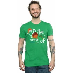 textil Hombre Camisetas manga larga National Lampoon´s Christmas Va Yule Crack Up Verde