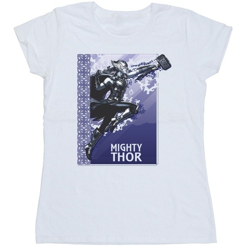 textil Mujer Camisetas manga larga Marvel Thor Love And Thunder Mighty Thor Blanco