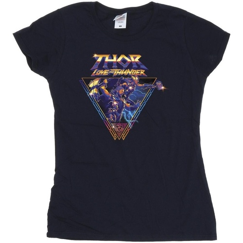 textil Mujer Camisetas manga larga Marvel Thor Love And Thunder Logo Triangle Azul