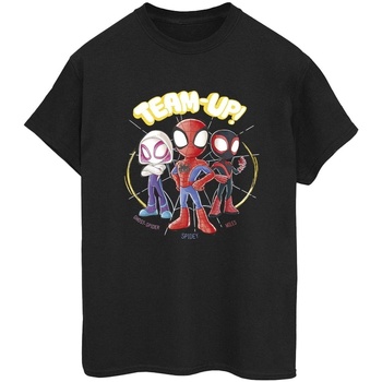 textil Mujer Camisetas manga larga Marvel Spidey And His Amazing Friends Sketch Negro