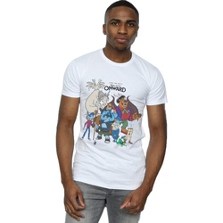 textil Hombre Camisetas manga larga Disney Onward Character Collage Blanco