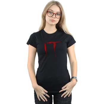 textil Mujer Camisetas manga larga It Distressed Logo Negro