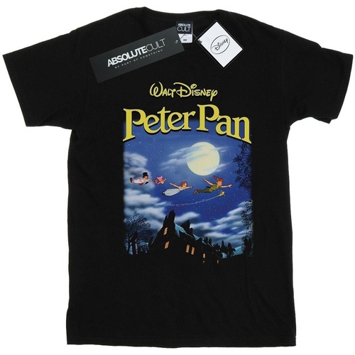 textil Hombre Camisetas manga larga Disney Peter Pan Come With Me Homage Negro