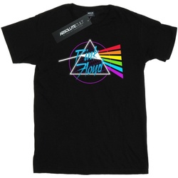textil Hombre Camisetas manga larga Pink Floyd Neon Darkside Negro