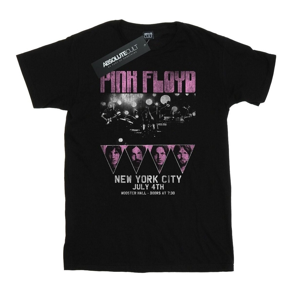 textil Hombre Camisetas manga larga Pink Floyd Tour NYC Negro