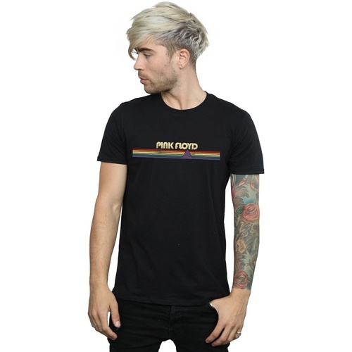 textil Hombre Camisetas manga larga Pink Floyd Prism Retro Stripes Negro