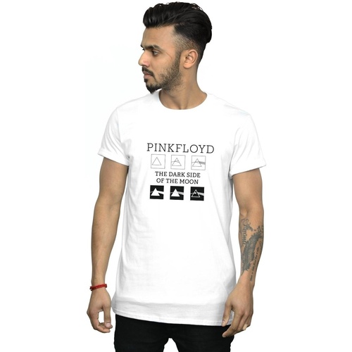textil Hombre Camisetas manga larga Pink Floyd Pyramid Trio Blanco