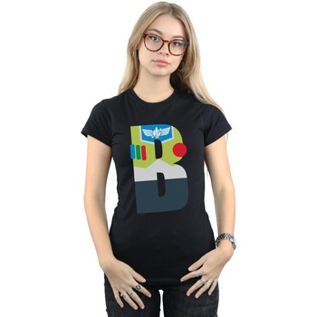 textil Mujer Camisetas manga larga Disney Alphabet B Is For Buzz Lightyear Negro