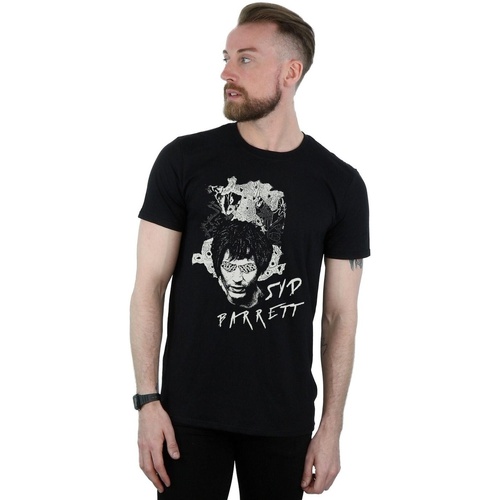 textil Hombre Camisetas manga larga Syd Barrett Psychadelic Eyes Negro