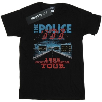textil Hombre Camisetas manga larga The Police North American Tour V2 Negro