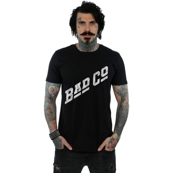 textil Hombre Camisetas manga larga Bad Company Distressed Logo Negro